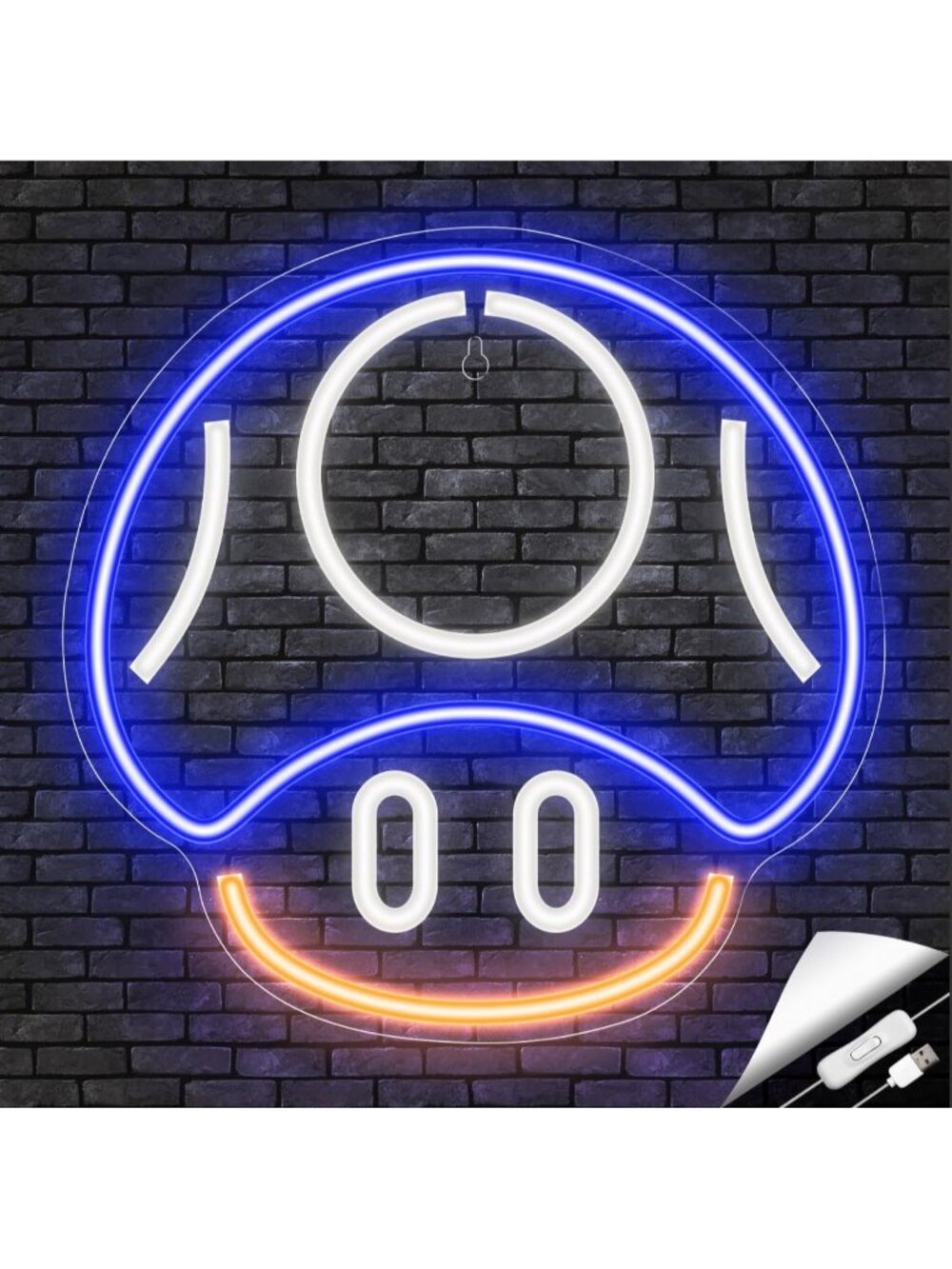 Gaming Neon Sign Mushroom Neon Sign USB Powered Mushroom Neon Sign Gaming Neon